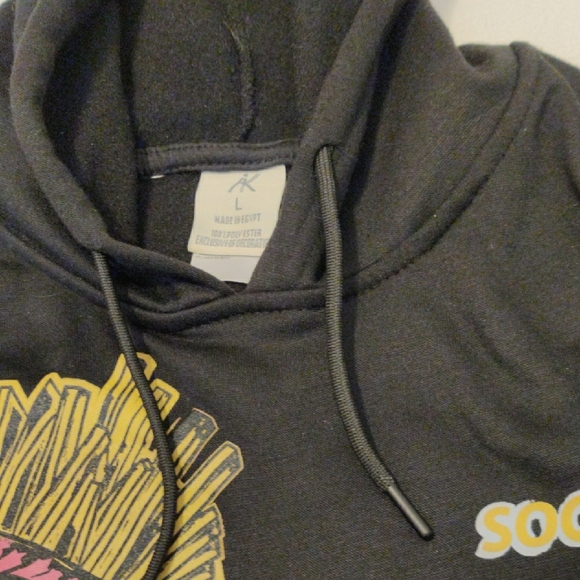 Black Graphic Sweater with Animated Character Design - Picture 8 of 14